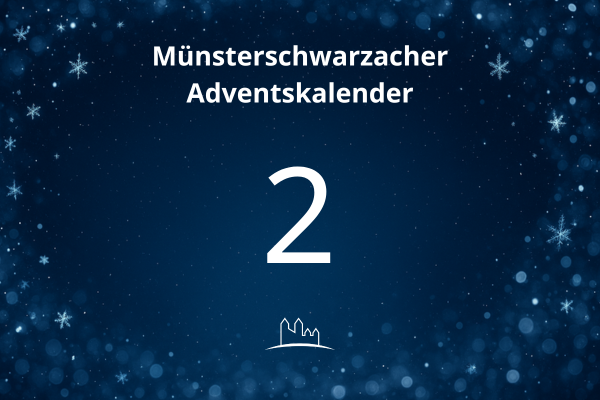 Das erste Türchen des Münsterschwarzacher Adventkalenders
