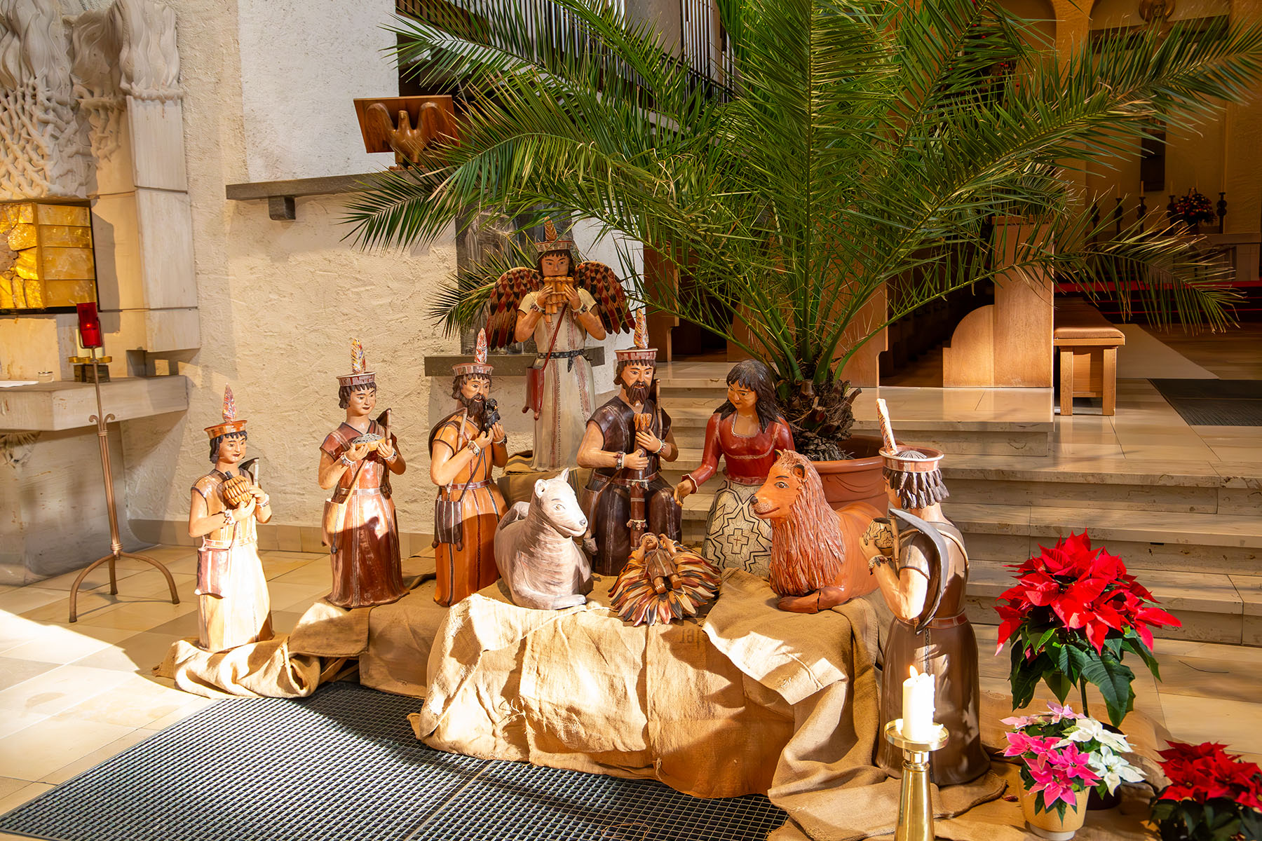 Peruanische Krippe in der Abteikirche