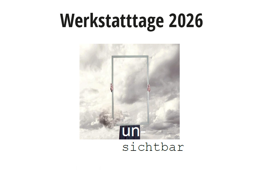 Bild mit Wolken und Slogan der Werkstatttage