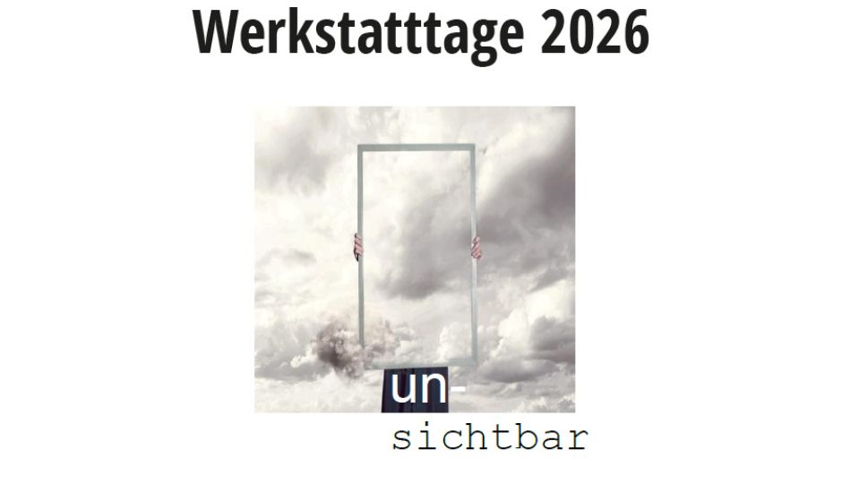 Bild mit Wolken und dem Slogan der Werkstatttage