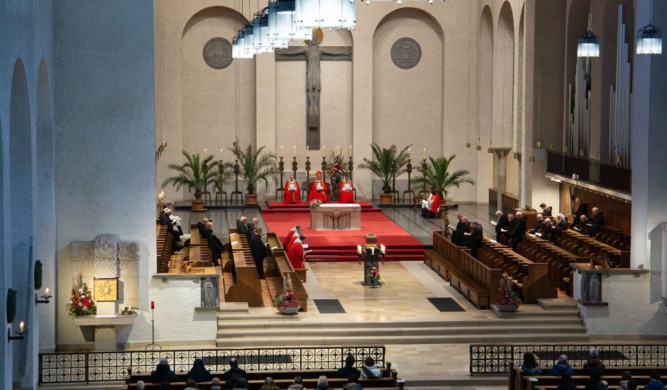 Blick von der Empore beim Gottesdienst zum Felizitasfest