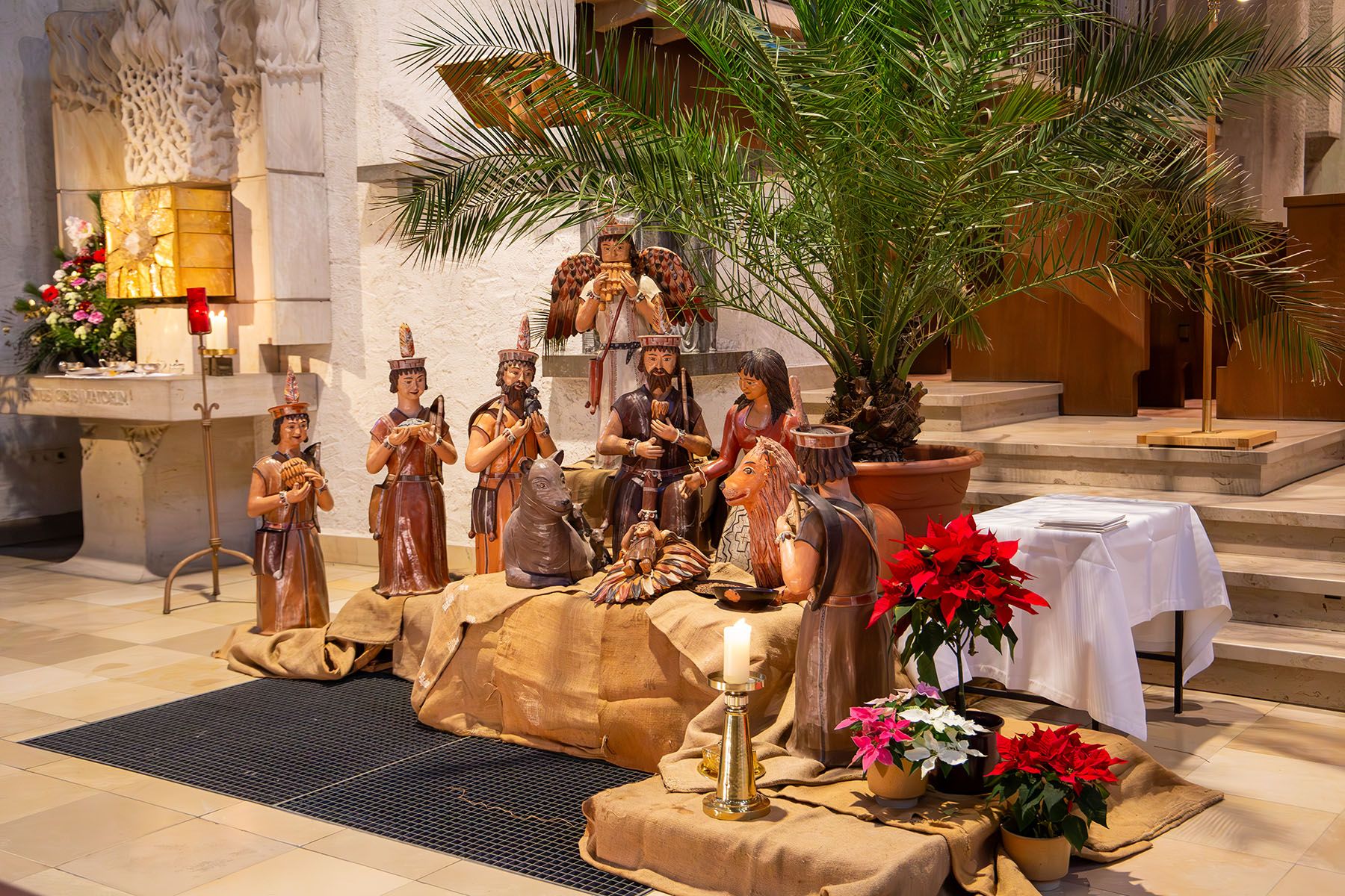 Peruanische Krippe in der Abteikirche