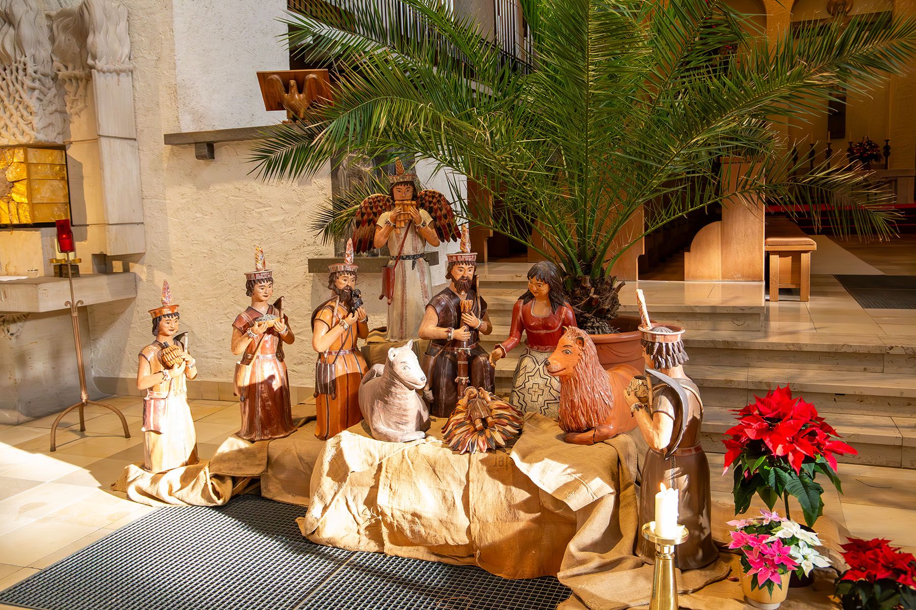 Peruanische Krippe in der Abteikirche