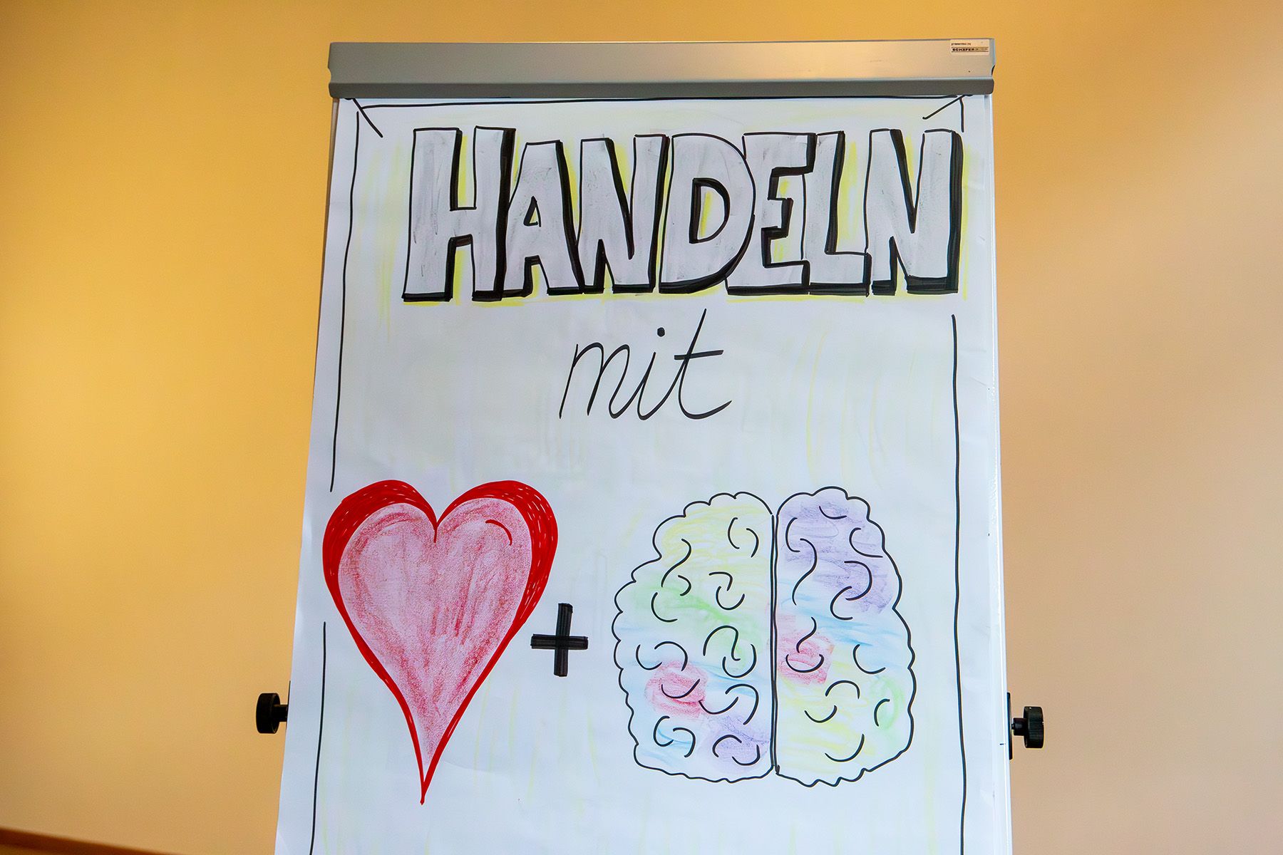 Flipchart mit Seminarmotto