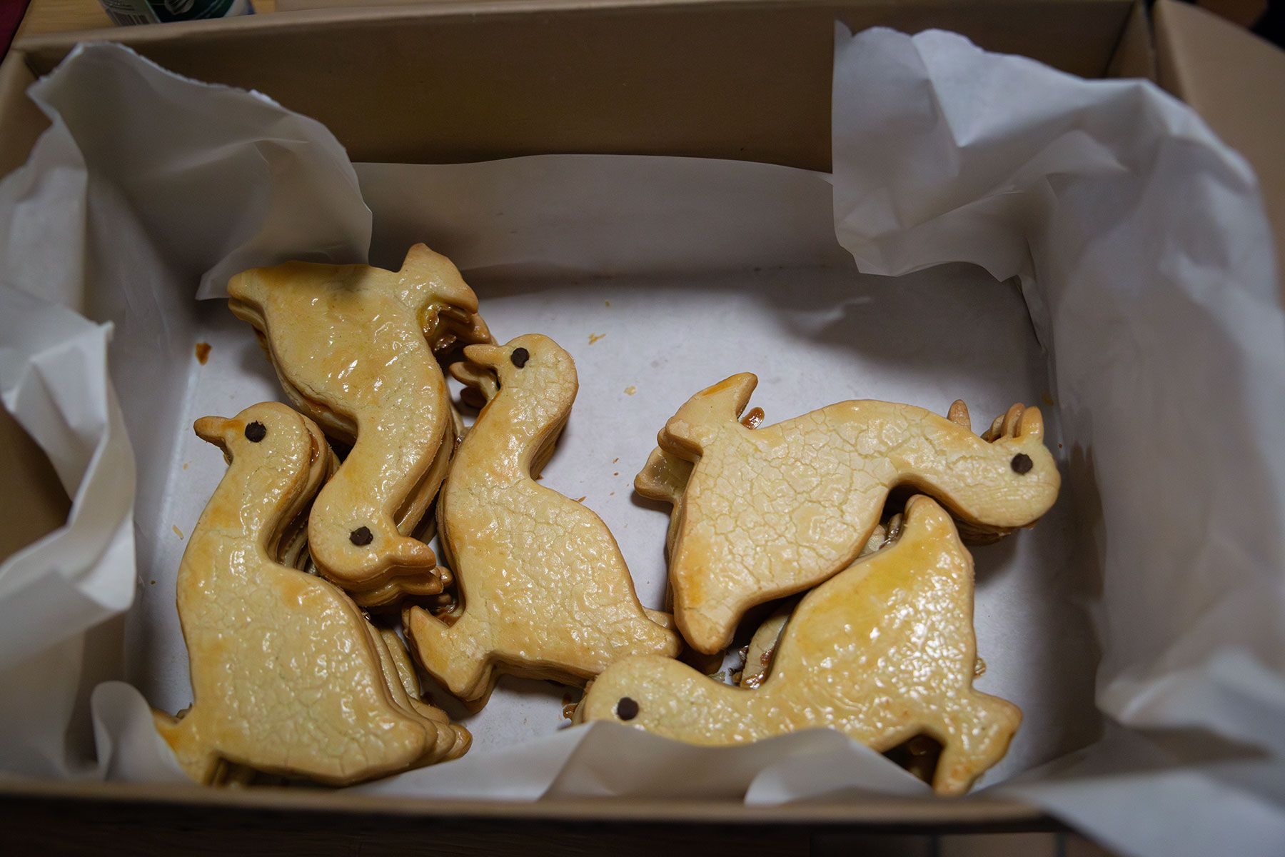 Kekse gab es auch - in Form von Martinsgänsen